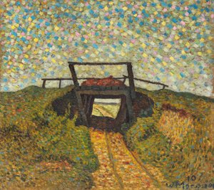 Paysage avec un petit pont près de Soest