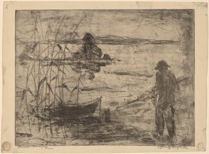 Pêche sur la rivière Havel - Wilhelm Oesterle