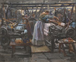 Intérieur de la filature Hjula - Wilhelm Peters