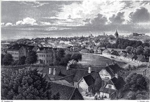 Vue de Dorpat, vers 1850