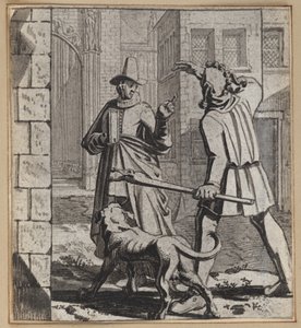 Le fou insouciant allant à l