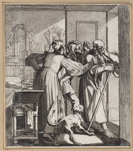 Le Fou se moquant des vieux parents - Wilhelm Stettler