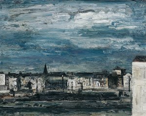 Nuit de lune sur la rive de la Mur à Graz - Wilhelm Thöny
