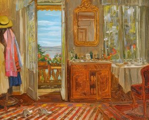 Intérieur au lac de Starnberg - Wilhelm Trübner