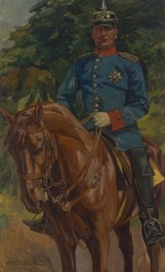 Portrait équestre - Wilhelm Trübner