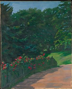 Haie de roses - Wilhelm Trübner