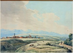 Vue sur Weilheim - Wilhelm von Kobell