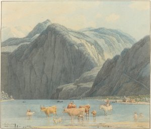 Königsee avec les falaises de St. Bartholomé - Wilhelm von Kobell
