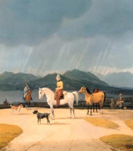W. v. Kobell, Cavalier au Tegernsee