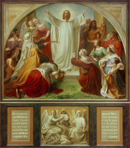 W. von Schadow, Paradis (Ciel) / Panneau central, Triptyque - Friedrich Wilhelm von Schadow