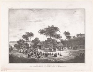 Arrivée du Prince Diepo Black à Magelang - Wilhelmus van Groenewoud