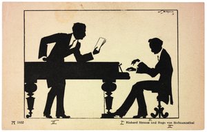 Hugo von Hofmannsthal 1874-1929 et Richard Strauss 1864-1949, 1914