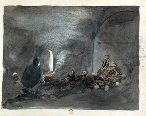 Femme dans une tombe à Thèbes - Wilkinson