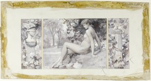Elle se baigne sans être vue