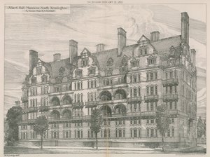 Albert Hall Mansions, South Kensington, Londres - Willam Richard Lethaby