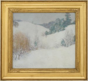Le Pâturage Blanc - Willard Leroy Metcalf