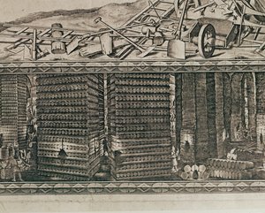 Les mines de sel de Wieliczka, près de Cracovie, produisaient environ un tiers des revenus des rois polonais ... (gravure)