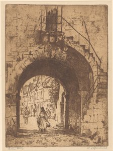 Rothenburg - Willem Adrianus Grondhout (signed by artist)