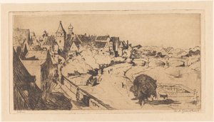 Ulm - Willem Adrianus Grondhout (signed by artist)