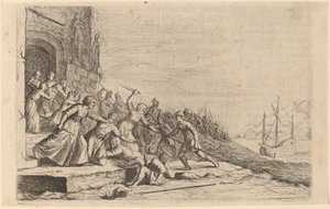 Les Suivants de Solon Défendant le Temple de Vénus - Willem Basse