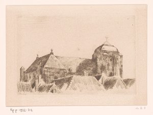 Vue de la Grande Église, à Veere - Willem Bastiaan Tholen