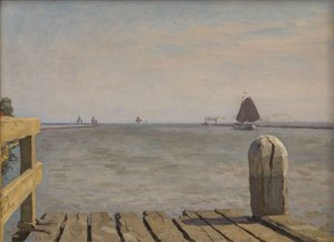 Quai à Enkhuizen, 1918 - Willem Bastiaan Tholen