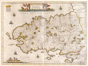 Bretagne, dans "Theatrum Orbis Terrarum, sive Atlas Novus" de Willem Blaeu, Amsterdam