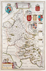 Buckingam shire, dans "Theatrum Orbis Terrarum, sive Atlas Novus" de Willem Blaeu, Amsterdam - Willem Blaeu