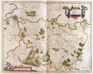Canton de Brie, dans "Theatrum Orbis Terrarum, sive Atlas Novus" de Willem Blaeu, Amsterdam - Willem Blaeu