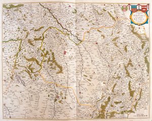 Champagne - Cambrésis - Picardie- Normandie et Bretagne, dans "Theatrum Orbis Terrarum, sive Atlas Novus" de Willem Blaeu, Amsterdam - Willem Blaeu