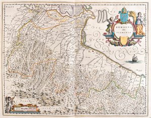 Emilia Romagna, Italie, dans "Theatrum Orbis Terrarum, sive Atlas Novus" de Willem Blaeu, Amsterdam - Willem Blaeu