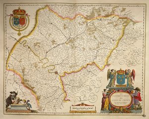 Île-de-France, extrait de Theatrum Orbis Terrarum par Willem Bleau, Amsterdam - Willem Blaeu