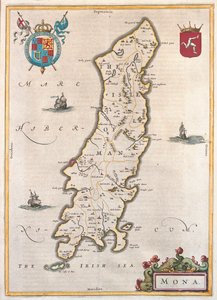 Île de Man, dans "Theatrum Orbis Terrarum, sive Atlas Novus" de Willem Blaeu, Amsterdam - Willem Blaeu