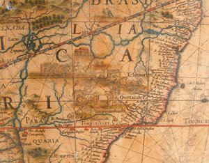 Grande paire de globes de bibliothèque, le terrestre 1645/48, le céleste après c.1630 - Willem Blaeu