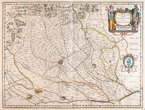 Milan, Italt, dans "Theatrum Orbis Terrarum, sive Atlas Novus" de Willem Blaeu, Amsterdam - Willem Blaeu
