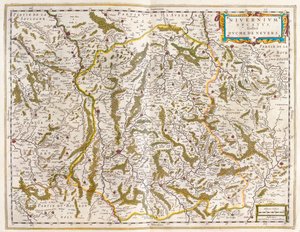 Nivernais, Nievre, dans "Theatrum Orbis Terrarum, sive Atlas Novus" de Willem Blaeu, Amsterdam - Willem Blaeu