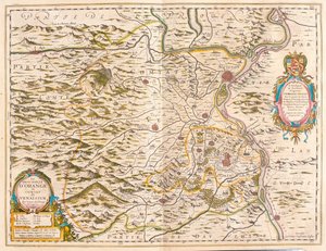 Orange et Avignon, dans le "Theatrum Orbis Terrarum, sive Atlas Novus" de Willem Blaeu, Amsterdam - Willem Blaeu