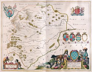 Comté de Rutland, dans "Theatrum Orbis Terrarum, sive Atlas Novus" de Willem Blaeu, Amsterdam - Willem Blaeu