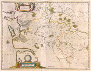 Saintonge et Angoumois, Charente-Maritime, dans "Theatrum Orbis Terrarum, sive Atlas Novus" de Willem Blaeu, Amsterdam - Willem Blaeu