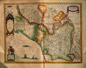 État de Lucques, Italie, du Regionum Italiae par Willem Blaeu