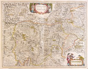 Trento, Italie, dans "Theatrum Orbis Terrarum, sive Atlas Novus" de Willem Blaeu, Amsterdam - Willem Blaeu
