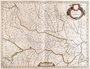 Ville de Crémone, Italie, dans le "Theatrum Orbis Terrarum, sive Atlas Novus" de Willem Blaeu, Amsterdam - Willem Blaeu