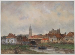 Écluse supérieure à Steenbergen, 1800s