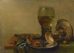 Nature morte avec une tazza en argent - Willem Claesz. Heda