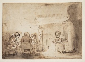 Les femmes au foyer dans la maison de Rembrandt - Willem Drost