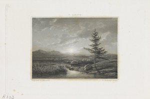 Paysage avec un ruisseau