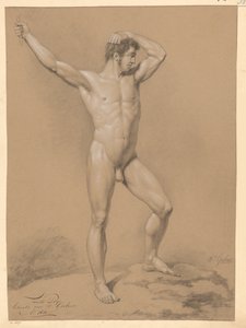 Homme nu debout, vu de face (2e prix 1811) - Willem Grebner