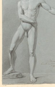 Nu masculin debout, vu de face (3e prix 1810) - Willem Grebner