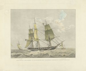 Navire à voile, chaloupe et bateau-pilote sur l