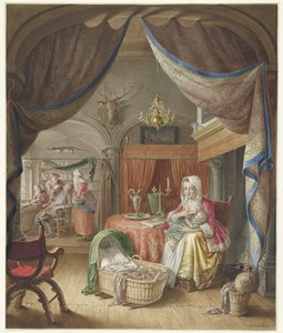 Mère allaitant son enfant - Willem Joseph Laquy